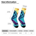 thumbnail image 2 of Balery Gaming Calcetas Largas con Estampado para Hombre y Mujer – Suaves y Transpirables, Talla Única (US 5-11), 2 of 6