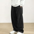 thumbnail image 4 of LEKWK Boys Corduroy Sweatpants Teen Baggy Drawstring Wide Leg Trousers with Pockets Elastic Waist Lounge Track Pants Fall Winter Workout Fashion Clothing 5-15Y, 4 of 9