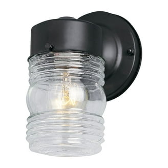 Maxim Coldwater Outdoor Wall Lantern - Burnished Finish, 7.5 Inch Tall, Incandescent Bulb Compatible