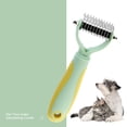 thumbnail image 4 of Peine desenredante para perros y gatos | Rastrillo de doble cara para eliminar nudos, enredos y pelo suelto | Cepillo con agarre antideslizante para el cuidado del pelaje grueso en casa., 4 of 4