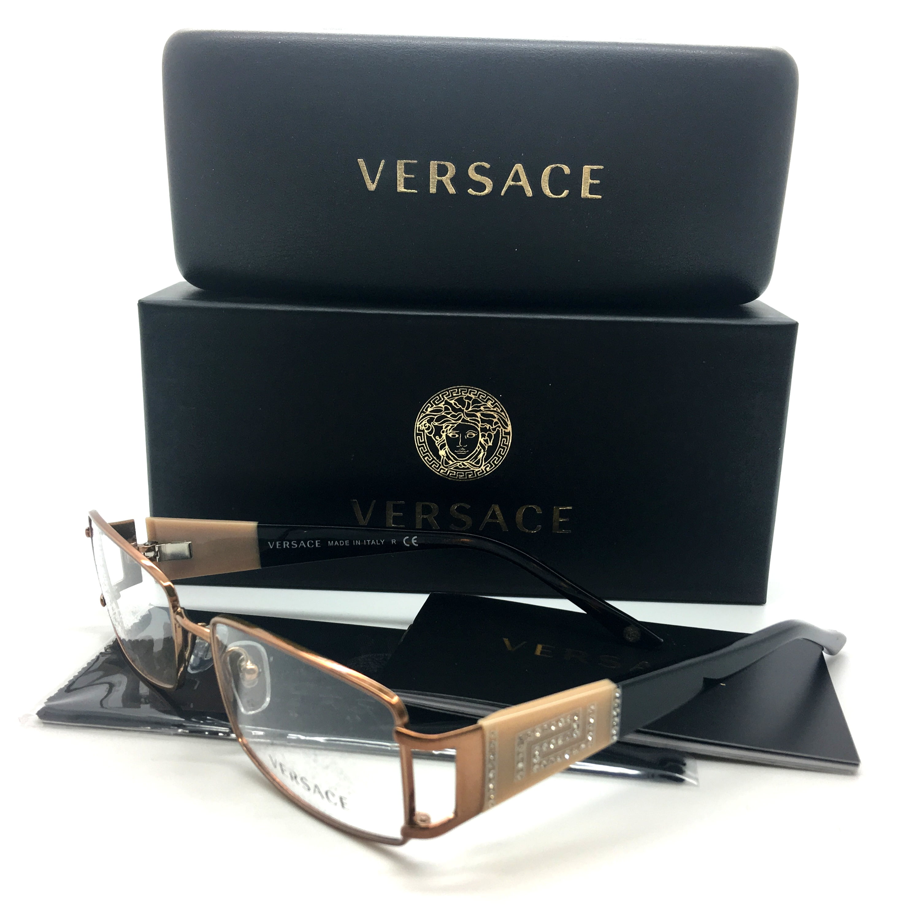 versace eyeglasses with crystals
