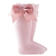 thumbnail image 3 of Bmnmsl Baby Below Knee Socks Bow Decor Stockings Breathable Clothing Accessory, 3 of 6