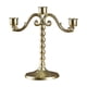 thumbnail image 4 of Candelabro de metal único con tres brazos, candelabro ornamental sólido, estable Estilo B, 4 of 9