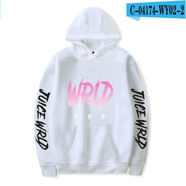 Sudaderas con capucha de Juice Wrld, chaqueta informal para adultos y niños, tallas para niños, jersey de Cosplay, ropa de calle, Jersey UnisexBlanco ANiños 100 Deng Xun unisex