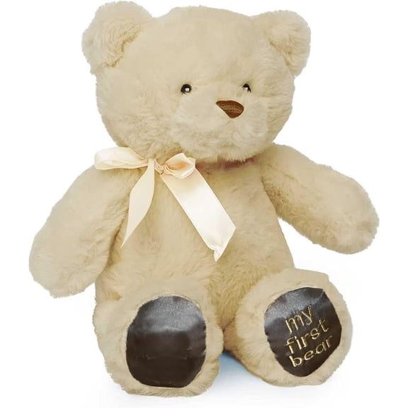 Jolitee My First Bear Stuffed Animal - Beige Plush Bear 15"