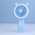 thumbnail image 4 of Usb Rechargeable Handheld Fan, Portable Travel Cooling Device With Quiet Motor, for Outdoor Hiking and Commuting, Blue, 4 of 7