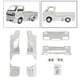 thumbnail image 5 of Kits de blindaje para coche RC D12, mejora de carrocería ancha con envolvente de resina Plata, 5 of 9