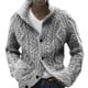 thumbnail image 5 of Suéter de otoño e invierno europeo y americano para hombre, cárdigan de punto de manga larga con solapa de color sólido, 5 of 6