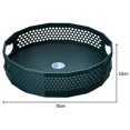 thumbnail image 2 of kurtrusly 1/2/3/5 Anti-Skid Turntable Spice Rack Bathroom Storage Tray Organizer Container Green L 1 Pc, 2 of 6