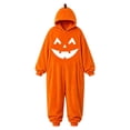 thumbnail image 5 of jiaxiM Pocket Onesie, Hooded Jumpsuit, Halloween Casual Wear, Light Pumpkin Graphic One Piece Suit, Soft Plush Long Sleeve Loungewear, 5 of 5