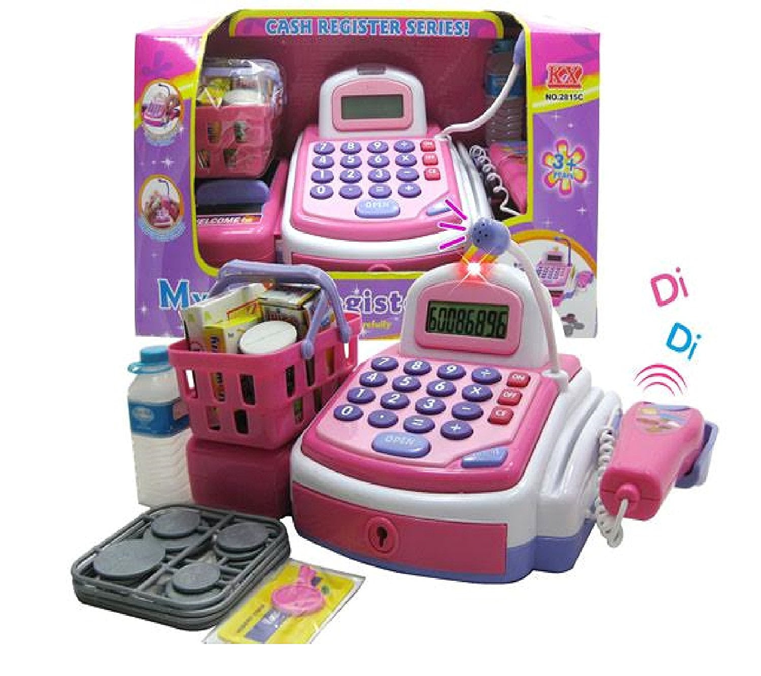 Kids Battery Operated Supermarket Till Cash Register Toy Pretend Play 