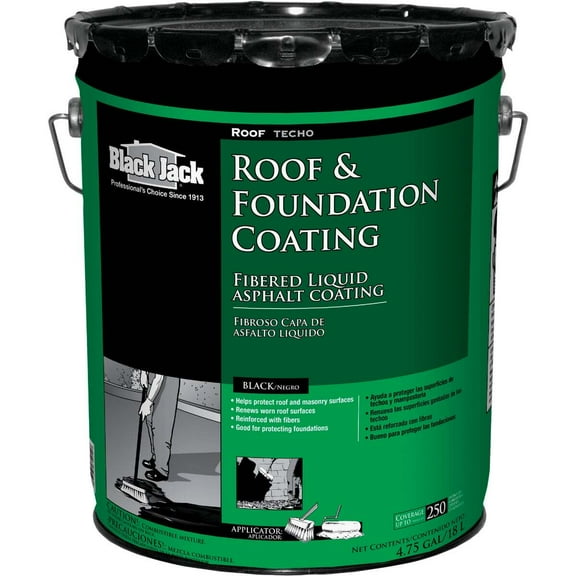 Black Jack 6125-9-30 5 Gal. Fibered Roof and Foundation Coating