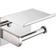 thumbnail image 1 of Toilet Roll Holder, SUS 304 Stainless Steel, Polished Chrome, Modern Toilet Paper Holder with Phone Shelf, Bathroom Kitchen Accessory F928-03B, 1 of 5