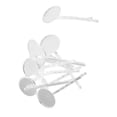 thumbnail image 1 of AMLESO 2 X 10 Pièces Pinces à Cheveux en Épingle à Cheveux Plateau de Cabochon de Réglage de Base, 4 Pièces, 1 of 8