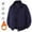 #Dark Blue, variant on DPTALR Men's Casual Fashion Standing Collar Zipper Cardigan Pullover Padded Sweatshirt Coat,Army Green,L