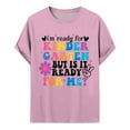 thumbnail image 3 of CAIXIA Kid Girls First Day Of School Shirt Watch Out Kindergarten Here I Come Embroidered T-Shirt Back To School Gift Tee Casual Short Sleeve Funny Print Basic Tee Top Summer Outfit, 3 of 4