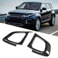 thumbnail image 3 of Aramox Steering Wheel Button Cover, 2Pcs Carbon Fiber Left Car Inner Steering Wheel Button Cover Trim For Range Rover Evoque 12-17, 3 of 8