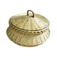 thumbnail image 4 of Cesta tejida de bambú para aperitivos, versátil organizador de pan y frutas tejido a mano Color natural, 4 of 9