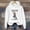 White, variant on YVNAURA Women's Vintage Halloween Witch Graphic Hoodie Long Sleeve Pullover Tops Crew Neck Round Neck Oversized Girls Trip Fall Outfits for Women Spooky Season Tee, Orange,L