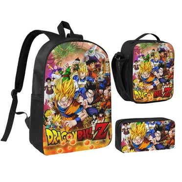 3pcs Dra_gon Ball Backpack Set With Pen Bag And Lunch Bag Fashion Travel Backpack Laptop Backpack Simple And Large Capacity Backpack 17 Inch
