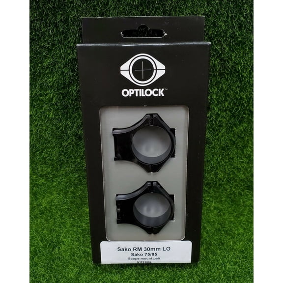 Sako Optilock Scope Ring Mounts - 30mm Low, Matte Black - S1701904