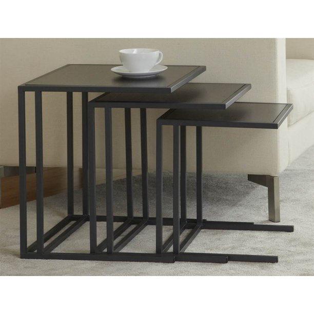 Unique Furniture Parson Nesting Tables Set of 3