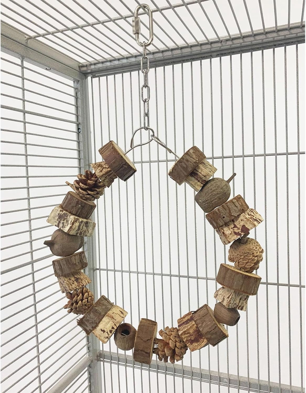 Exotic Nutrition Woodland Accessory Bundle - Natural Wood Chewing Cage Toys - Chinchilla, Hamster, Squirrel, Gerbil, & More Small Pets