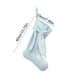 thumbnail image 4 of Yhmxh Christmas Stocking with Bow, 16" Large Decorative Velvet Bow Christmas Stockings, Christmas Stocking Hanging Xmas Tree Decor for Fireplace Holiday Festival Party Ornament Christmas Gifts, 4 of 7