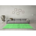 thumbnail image 3 of Ahgly Company Indoor Square Abstract Emerald Green Modern Area Rugs, 7' Square, 3 of 4