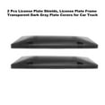 thumbnail image 4 of 2 Pcs ​License Plate Shields, License Plate Frame Transparent Dark Gray Plate Covers for Car Truck, 4 of 9