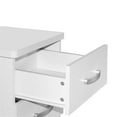 thumbnail image 4 of Pemberly Row Contemporary Faux Wood 2 Drawer Nightstand in White, 4 of 6
