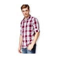 thumbnail image 1 of DKNY - Camisa a cuadros para hombre, color morado, grande, 1 of 1