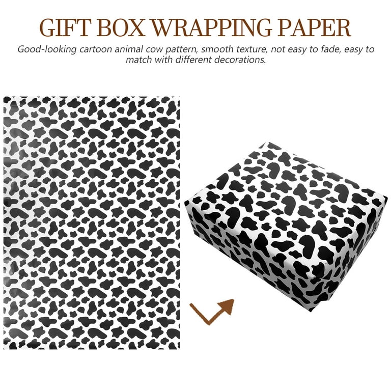 Vaquita Cow Print Waterproof Wrapping Paper