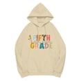 thumbnail image 5 of Chuancc Crewneck Sweatshirts Women Solid Sweatshirt Winter Clothing For Women Cute Hoodies Fall Outfits For Women 2025 2025 Fall Trendy Long Sleeve Solid Color Hoodies Red L, 5 of 5