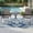 Brown, variant on DELMANGO 3-Piece Patio Bistro Set, 2 Outdoor Chairs and 1 Glass Table for Porch, Yard, Garden, Gray