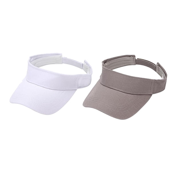 Paquete de 2 Gorra de Béisbol Unisex Gorra con Visera Visera para para Tenis, Golf, , , Senderismo gris Blanco + gris Fernando gorras de tenis para hombre mujer