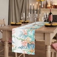 thumbnail image 2 of Table Runners 72 Inches Long Dress Scarves, Marine Life Farmhouse Kitchen/Dining Table Runner, Coffee Tablerunners, Nautical Underwater Coral Shell Starfish Watercolor 14x72 Inch, 2 of 9
