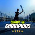 thumbnail image 5 of ALMOS Sports Padel Racket HAADI, Fiberglass Frame  -  Black Green, 5 of 5