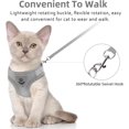 thumbnail image 4 of GFDYREE Cat Vest Harness and Small Dog Vest Harness for Walking, All Weather Mesh Harness, Cat Vest Harness with Reflective Strap, Step in Adjustable Harness for Small Cats (Gray, XS), 4 of 7