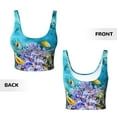 thumbnail image 5 of Lsque Corals and Tropical Fish Printed Women'S Sports Bra, Compression, Moisture Wicking, High-Impact Sports Bra For Women,Supportive sports bra-Medium, 5 of 9