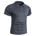 thumbnail image 4 of DailkTrvid Men Quick Dry Work Shirt Athletic Short Sleeve Blouse Fashion Tops Breathable T-Shirt Moisture Wicking Performance Tees, 4 of 6
