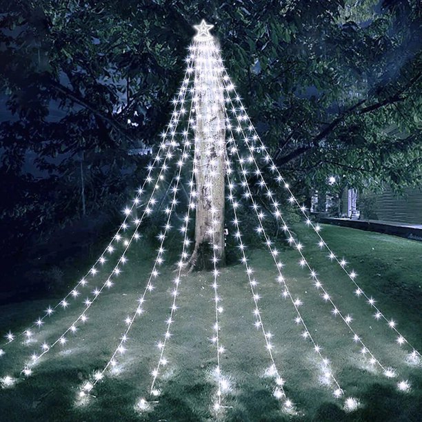 Luces LED de hadas para árbol de Navidad, 8 modos, 317, decoración navideña, iluminación para fiestas y vacaciones