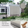 thumbnail image 5 of Alion Home Smoke Grey Sun Shade Privacy Panel with Grommets on 4 Sides for Patio, Awning, Window, Pergola or Gazebo  8' x  6', 5 of 6