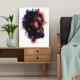 thumbnail image 5 of Qisvanset 12x16 Inch 2D Flat Framed Canvas Art, God Names Bible Verse Church Dorm Religious Home Wall Art Poster, 5 of 5