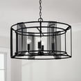 thumbnail image 2 of Capital Lighting 346041 Lennon 4 Light 26" Wide Drum Chandelier - Black, 2 of 4