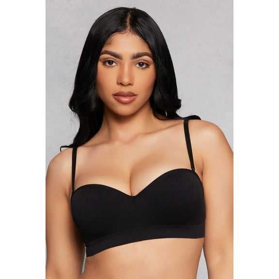 Womens Seamless Balconette Push Up Bra | Converts to Strapless