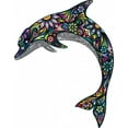 thumbnail image 2 of Cheerful Dolphin Wall Decal Sticker by Wallmonkeys Vinyl Peel and Stick Graphic (48 in H x 37 in W), 2 of 4