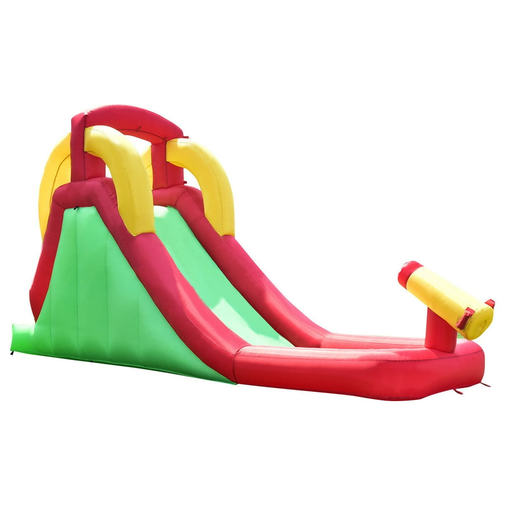 Costway Inflatable Moonwalk Water Slide Bounce House Bouncer Kids