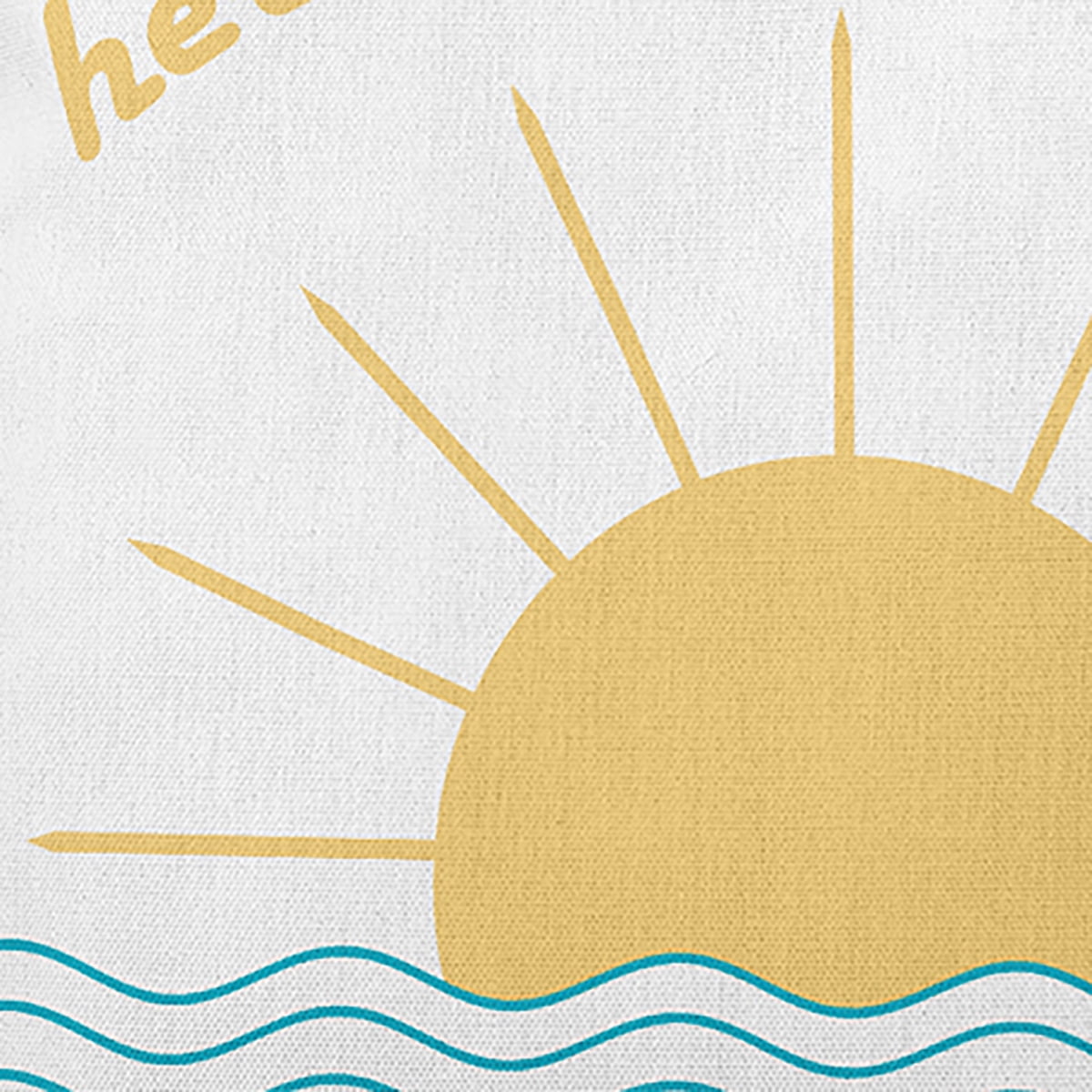 Simply Daisy 20" x 20" Here Comes The Sun Decorative Throw Pillow, Carribbean Turquoise (1 count)