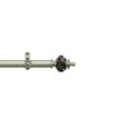 thumbnail image 5 of Metal Gray/Mahogany Adjustable Window Curtain Polyresin Finial Set - 48" to 86", 5 of 5